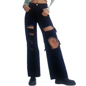 NWOT PacSun High Waisted Distressed Baggy Jeans Size 24